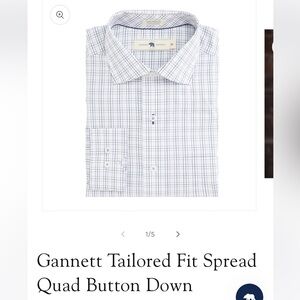 Onward Reserve Gannett Tailored Fit Quad Button Down